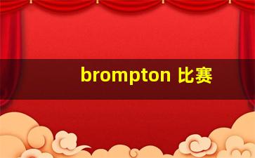 brompton 比赛